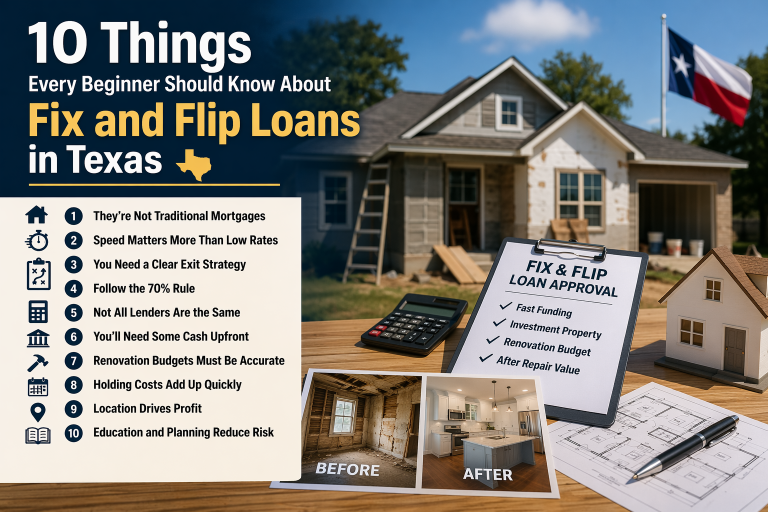 10 Things Every Beginner Should Know About Fix and Flip Loans in Texas