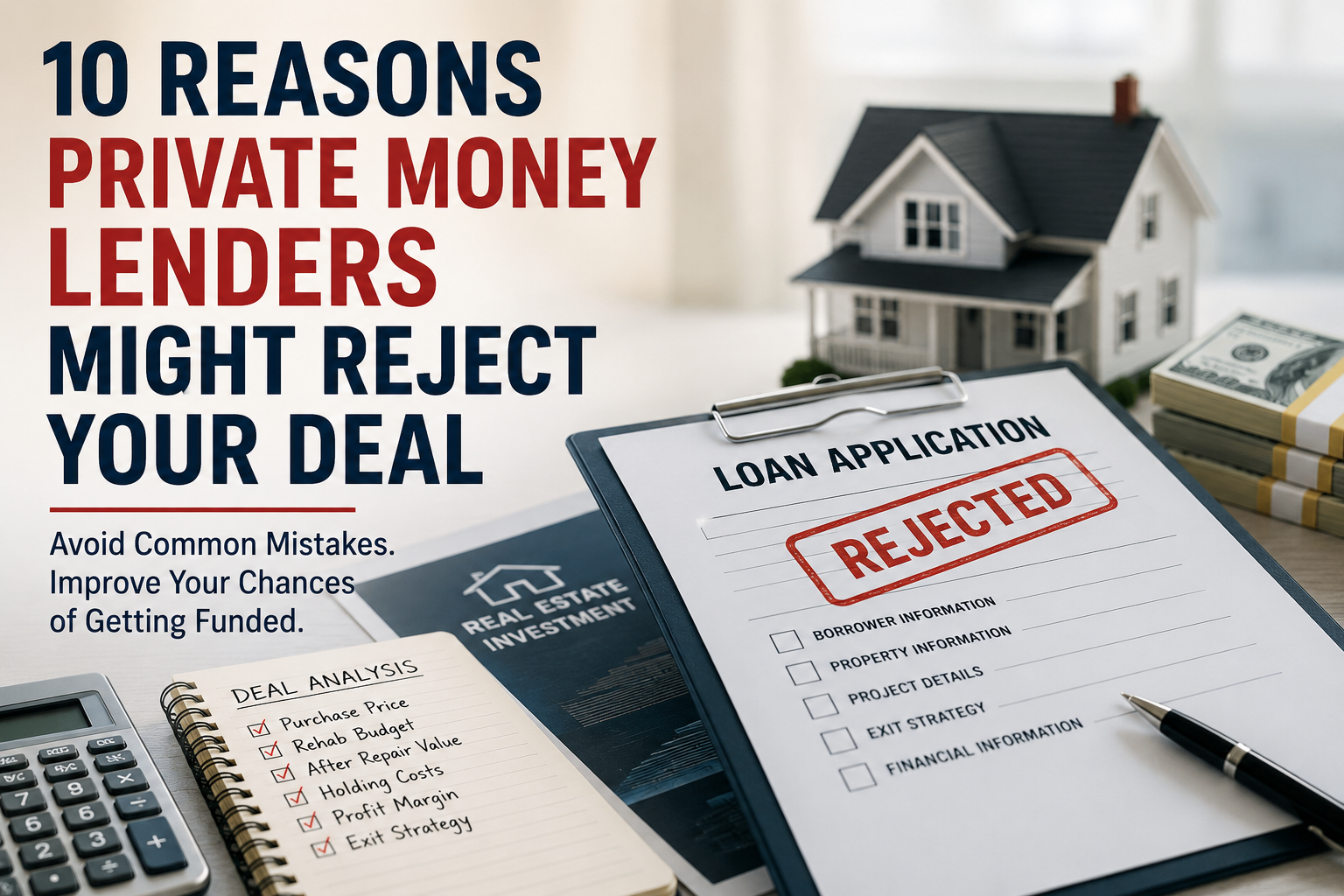 10 Reasons a Private Money Lender Might Reject Your Deal