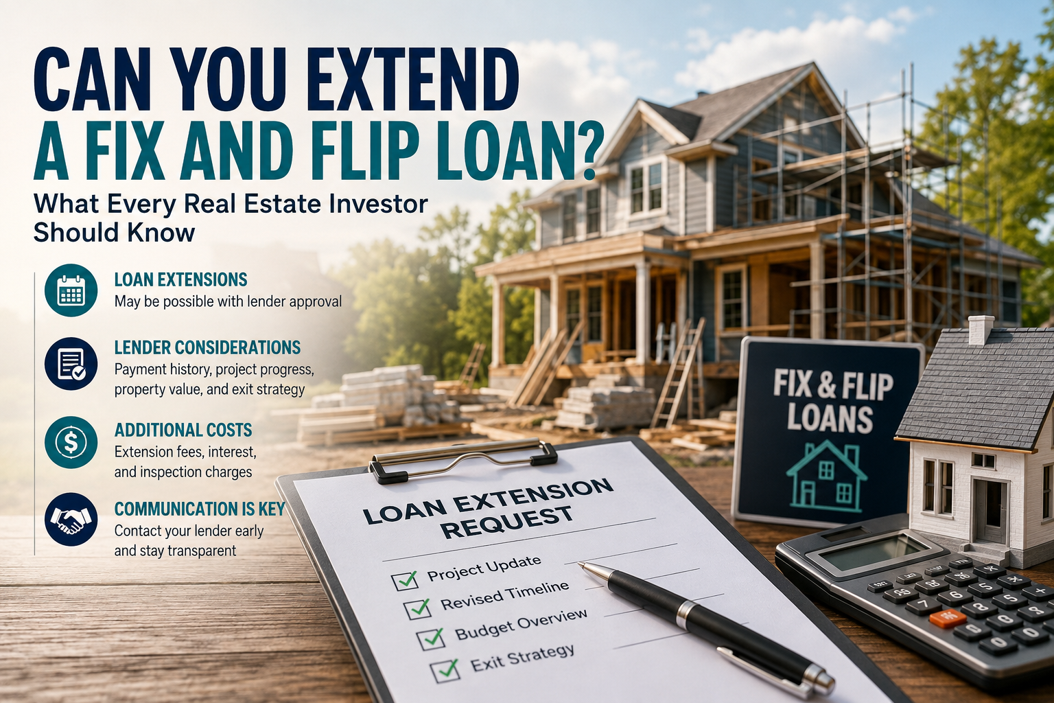 Can You Extend a Fix and Flip Loan What Every Real Estate Investor Should Know