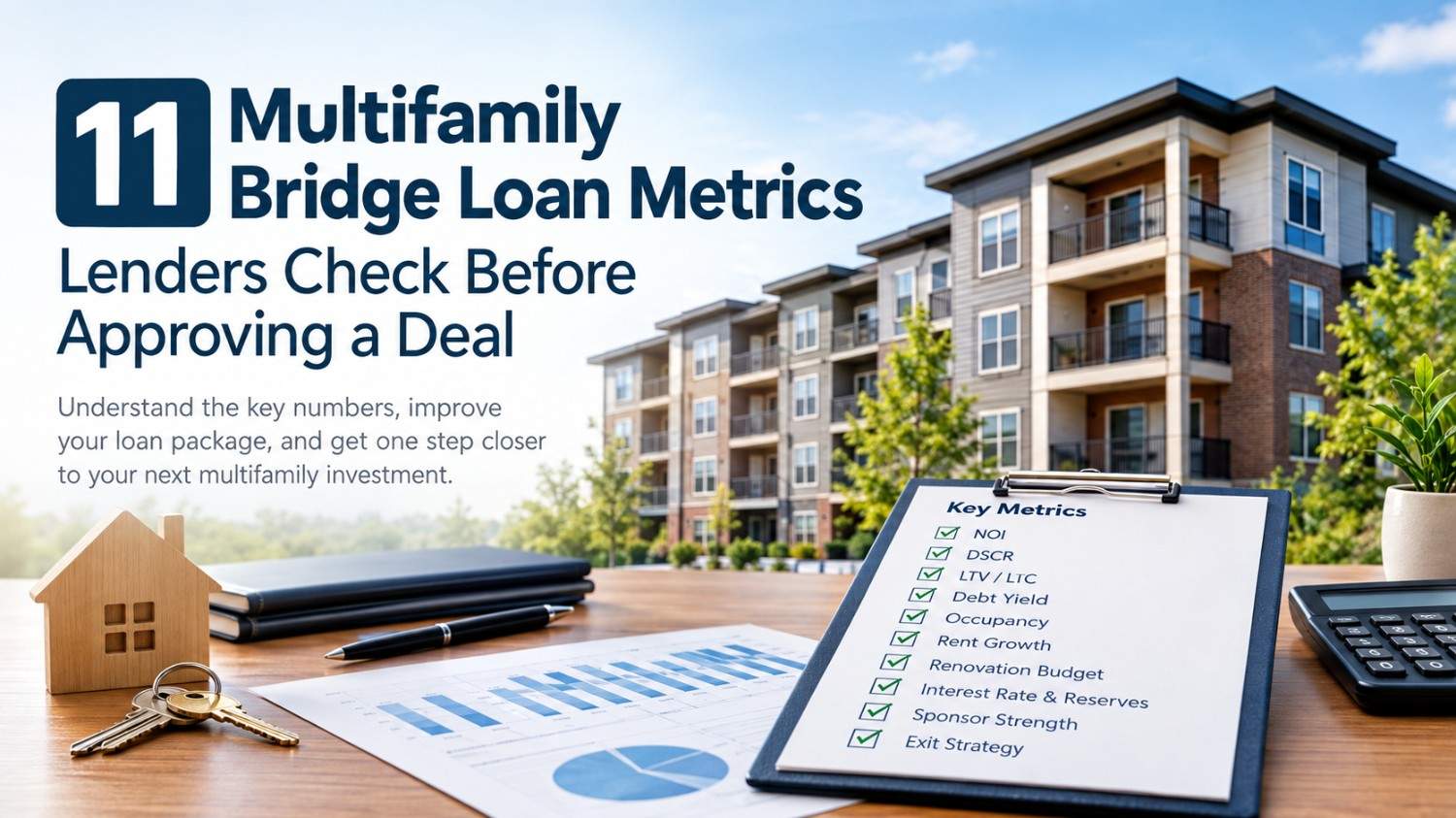 11 Multifamily Bridge Loan Metrics Lenders Check Before Approving a Deal